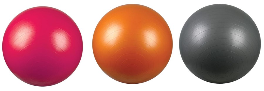 Fitnessbal 55 cm, kleur rood