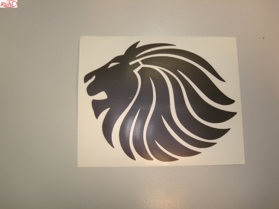 Sticker leeuwenkop.