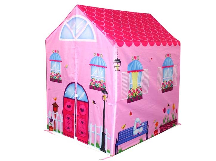 Speeltent roze huis