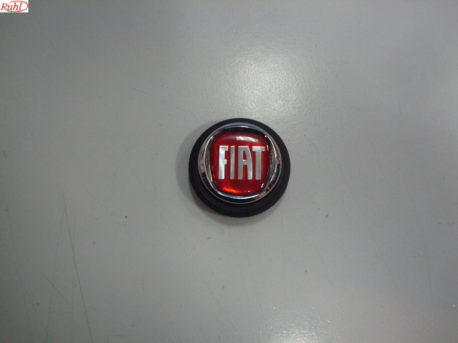 Logo plaat rond, Fiat, Berg stuur