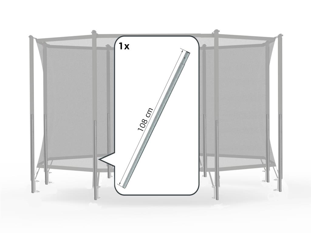 Safety Net Comfort - Onderpaal + veerclip (108cm)