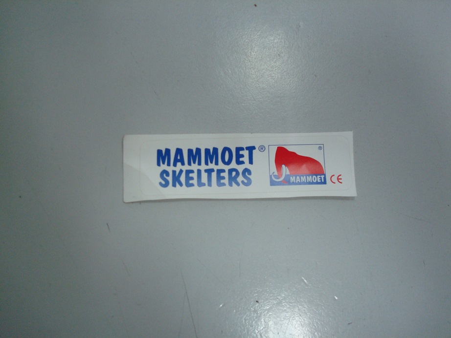 Sticker-Mammoet oud model