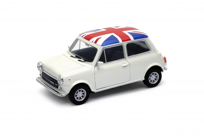 Welly Mini Cooper 1300, UK vlag, wit