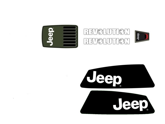 Spoiler Stickerset Jeep Revolution